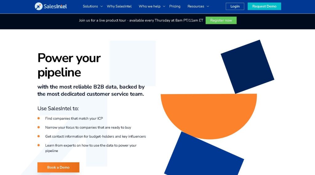 salesintel screenshot