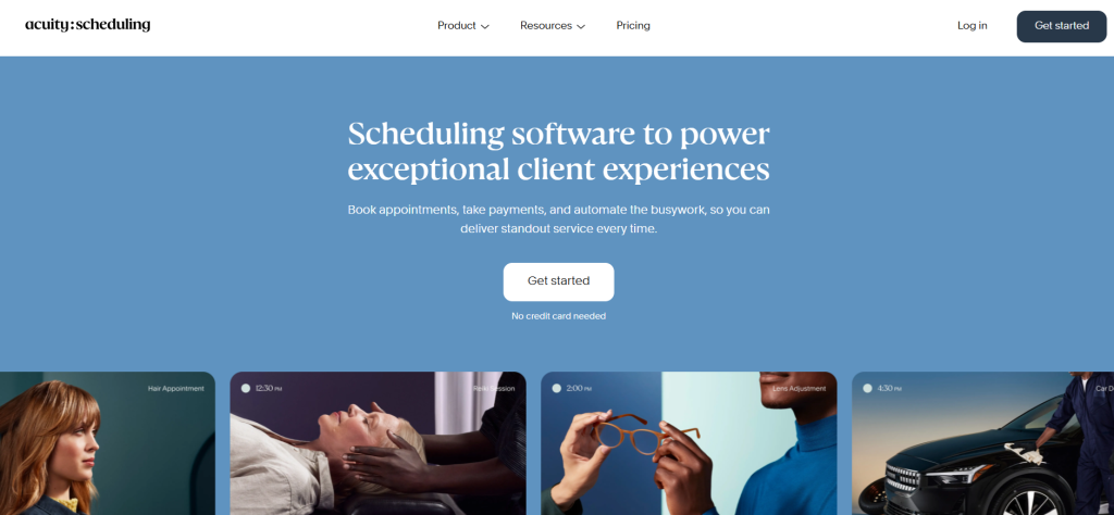 Acuity Scheduling screenshot