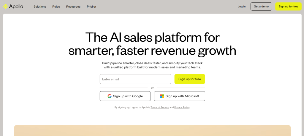 Apollo.io screenshot