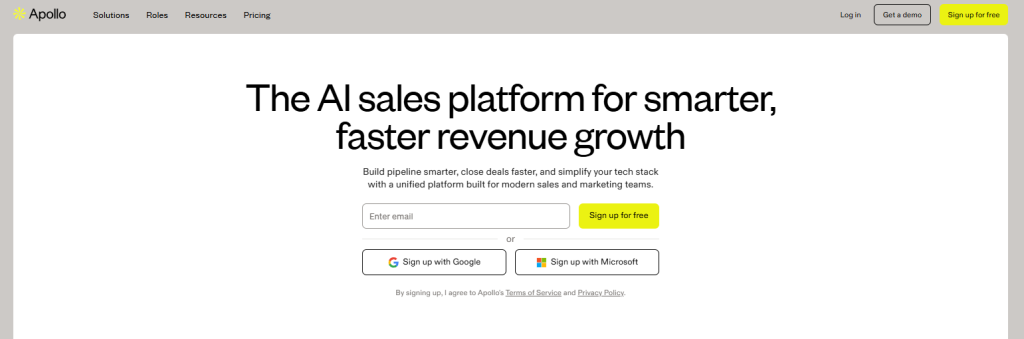 Apollo.io screenshot