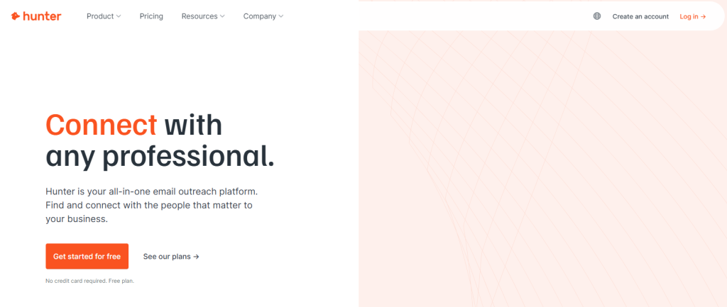 Hunter.io screenshot
