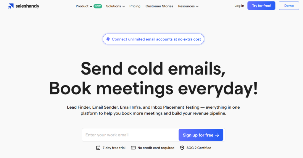 Saleshandy screenshot