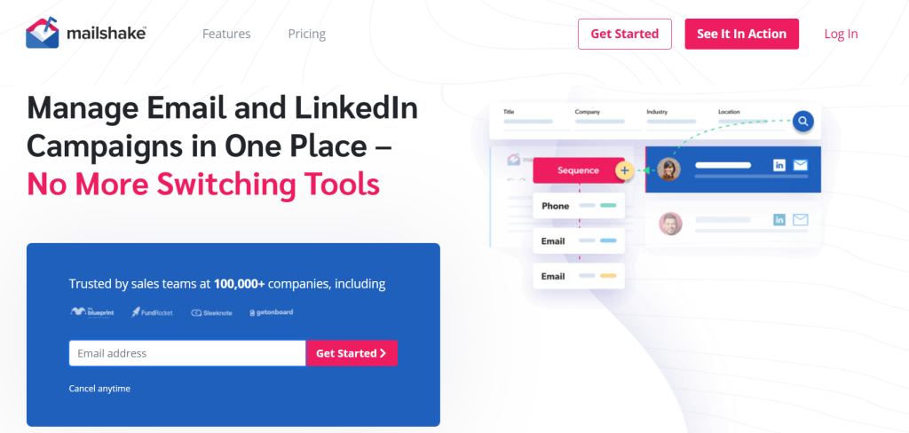 Mailshake screenshot